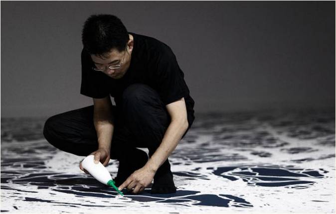 Невероятна техника в солната картина на Мотой Ямамото